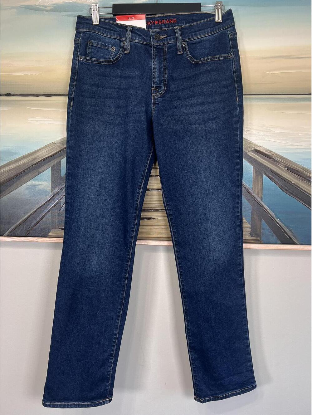 NWT Lucky Brand Jeans Mid Rise Straight Women's Size 8